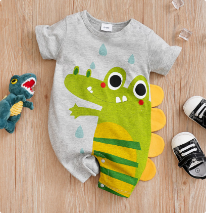 Mini Fashion™ - Comfort For Every Night - Short-Sleeve Pajama Bodysuit