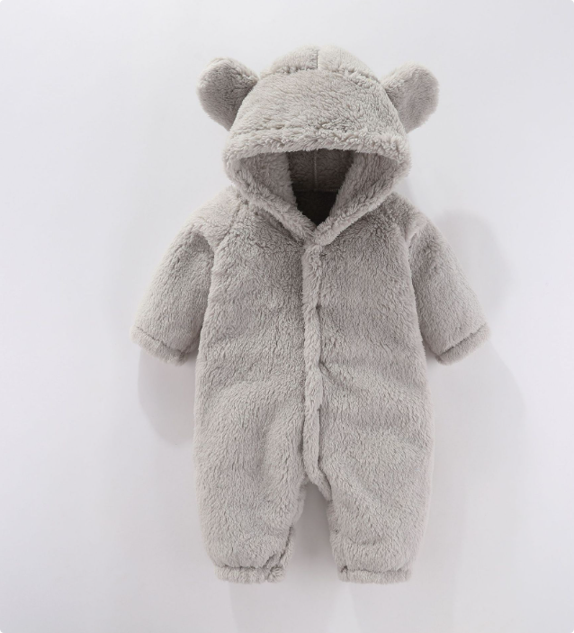 Mini Fashion™ - With Hood - Fleece Romper
