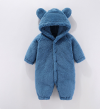 Thumbnail for Mini Fashion™ - With Hood - Fleece Romper