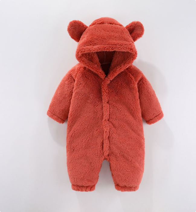 Mini Fashion™ - With Hood - Fleece Romper