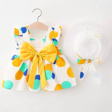 Mini Fashion™ – Sweet & Summery - Fruit Dress (includes FREE straw hat)