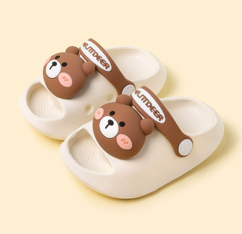 Mini Fashion – Cheerful & Safe - Polka Beach Slippers