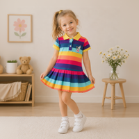 Thumbnail for RainbowBabe – Fresh & Colorful – Kids' Polo Dress