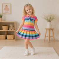 Thumbnail for RainbowBabe – Fresh & Colorful – Kids' Polo Dress