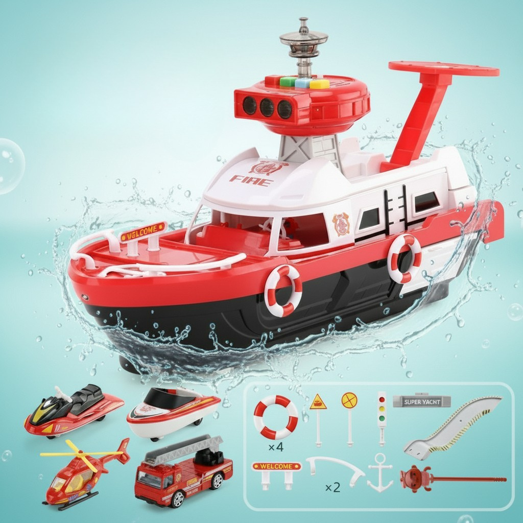 PlayHarbor – Musical & Interactive – Toy Boat with Light & Sound