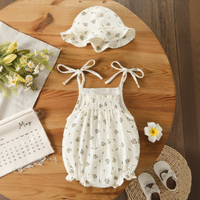 Thumbnail for LittleBlossom – Summer Comfort & Style – Baby Sling Bodysuit with Hat
