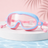 Thumbnail for AquaVision – Adjustable anti-fog and UV protection – Silicone swimming goggles with earplugs
