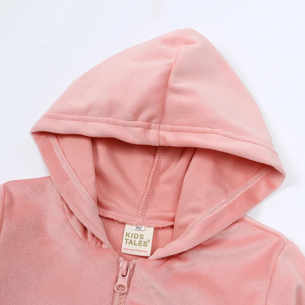 Kids Tales – Warm & Comfortable – Velvet Tracksuit for Kids
