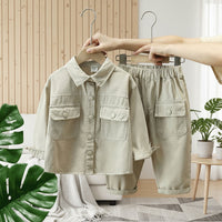Thumbnail for LittleExplorer – Comfortable & Cool – Children's Pants & Shirt Set