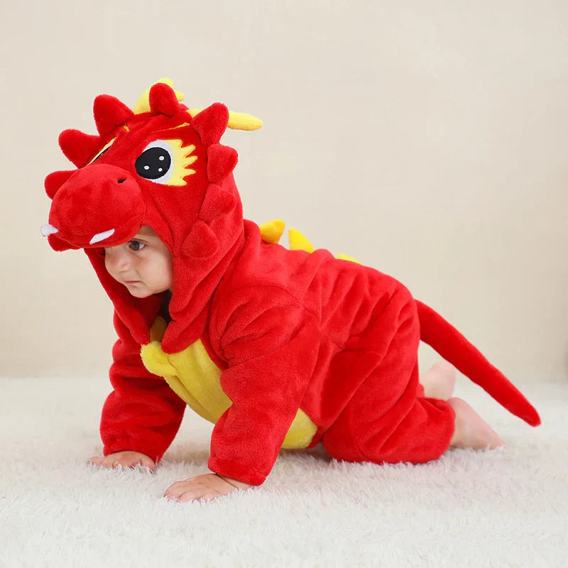 Mini Fashion - Durable & Washable - Animal Romper Onesie (0-24 months)