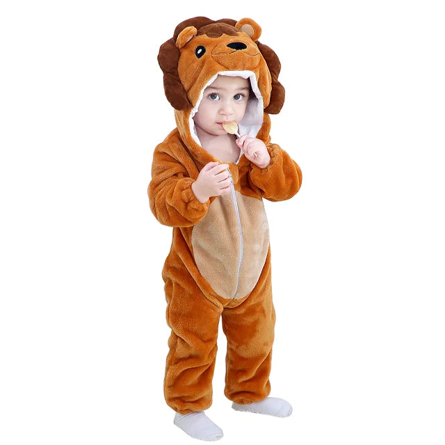 Mini Fashion - Durable & Washable - Animal Romper Onesie (0-24 months)