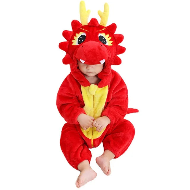 Mini Fashion - Durable & Washable - Animal Romper Onesie (0-24 months)