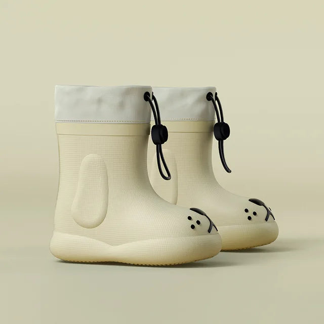PuddlePaws Kids – Waterproof & Playful - Woof Rain Boots
