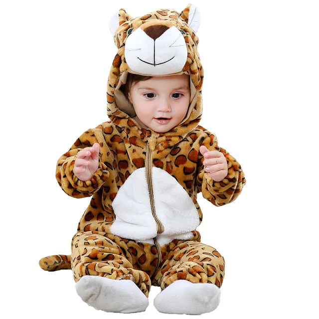 Mini Fashion - Durable & Washable - Animal Romper Onesie (0-24 months)