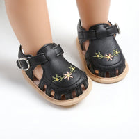 Thumbnail for TinyPetals – Comfort & Style – Baby Sandals with Floral Embroidery