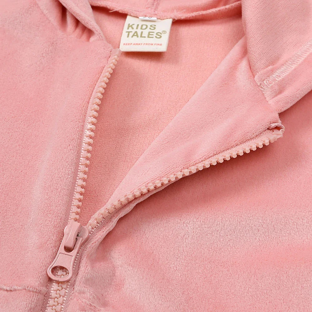 Kids Tales – Warm & Comfortable – Velvet Tracksuit for Kids