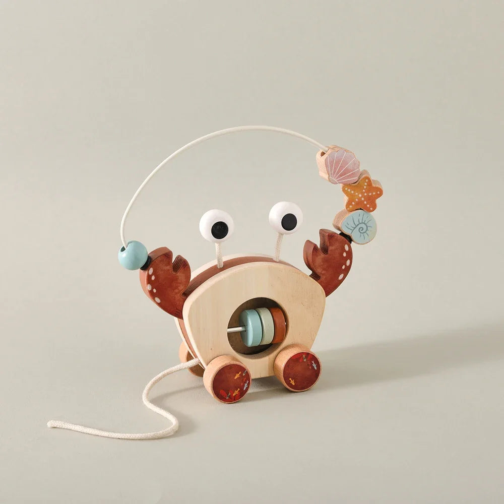 Crab Pull Toy™ – Play & Learn - Wooden Crab