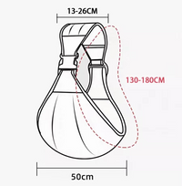 Thumbnail for Baby Sling Carrier™ - Extra Wide Carrying Strap - Ergonomic Hip Carrier
