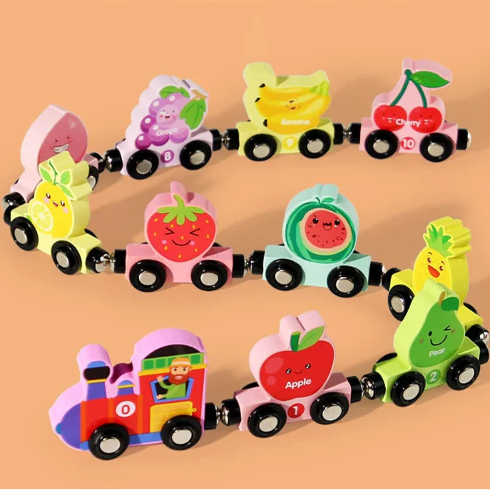 Tiny Express™ – Colors & Shapes - Wooden Train Toys