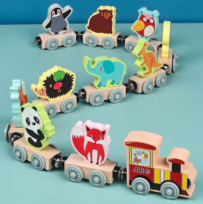 Tiny Express™ – Colors & Shapes - Wooden Train Toys