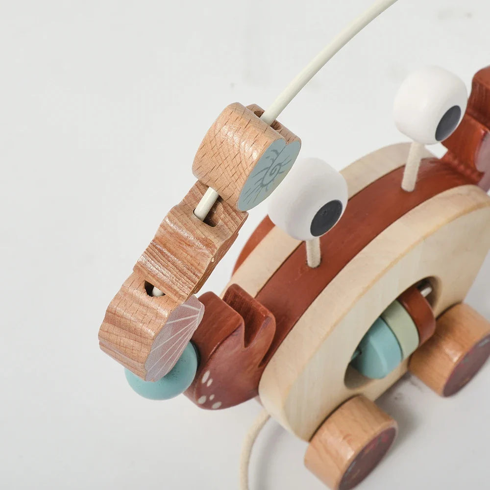 Crab Pull Toy™ – Play & Learn - Wooden Crab