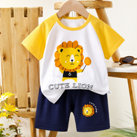 Thumbnail for Mini Fashion™ - Lion print - Boys Summer Set