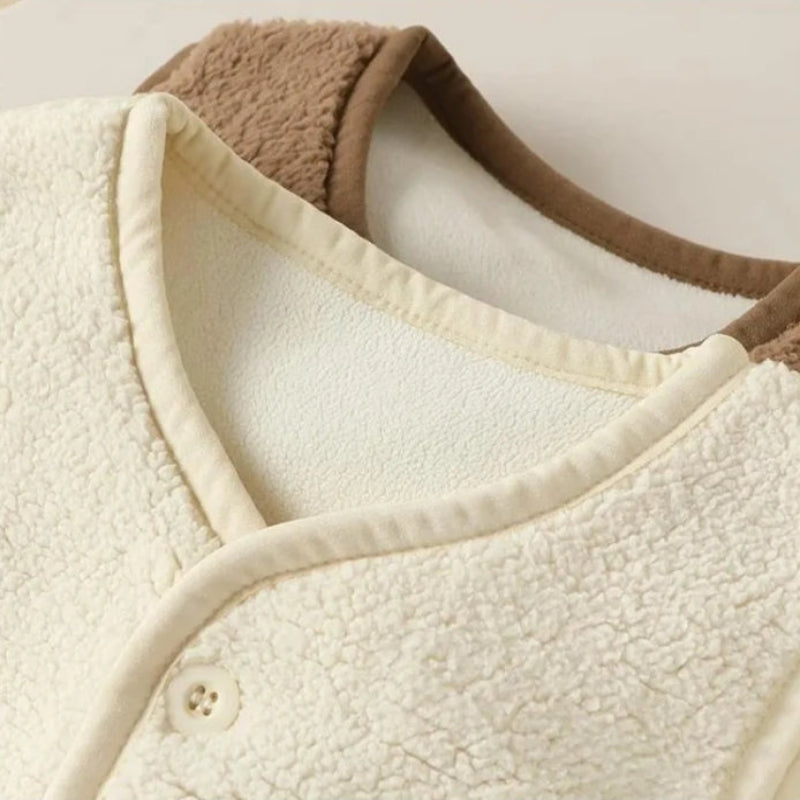 Baby Bear Fleece Vest – Warm & Soft – Kids' Bear Cardigan