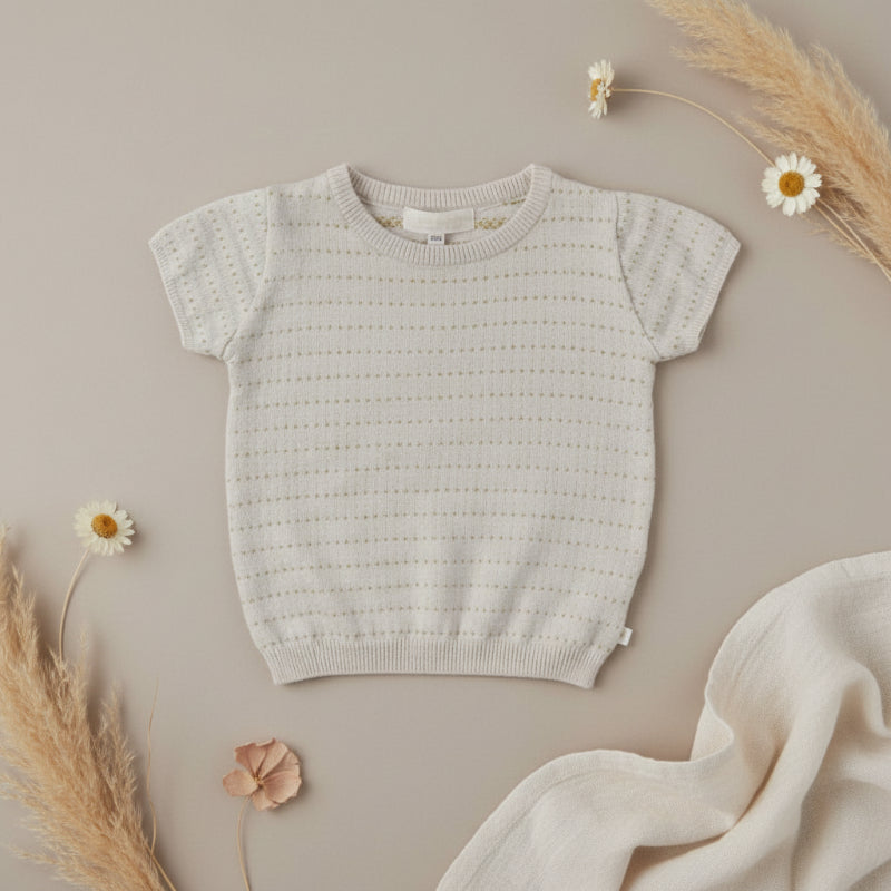 Bella Knit Top & Skirt – Light & Airy – Knitted Children's Summer Set