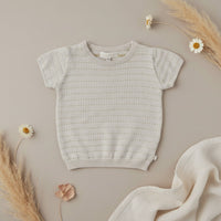 Thumbnail for Bella Knit Top & Skirt – Light & Airy – Knitted Children's Summer Set
