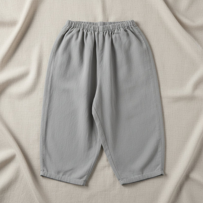 Plaid Cotton Pants – Lightweight & Breathable – Casual balloon/harem-style pants