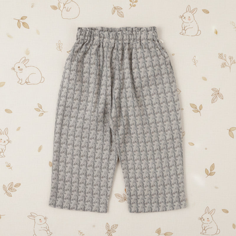 Plaid Cotton Pants – Lightweight & Breathable – Casual balloon/harem-style pants