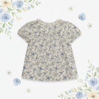 Thumbnail for Vine Print Blouse – Light & Cute – Children's Blouse with Puff Sleeves