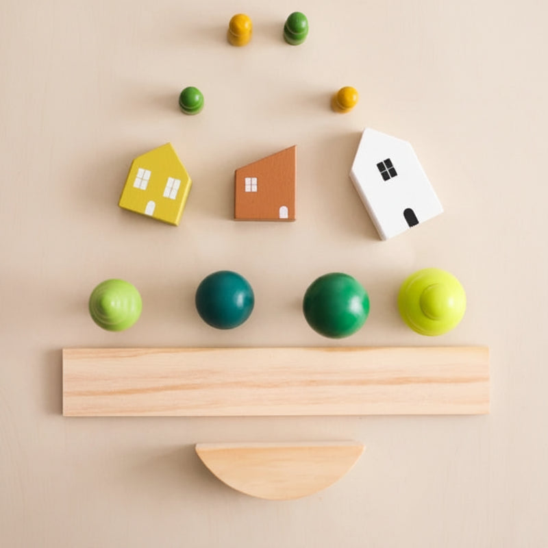 Wooden Forest Blocks – Creativity & Development – Wooden Stacking Blocks Set