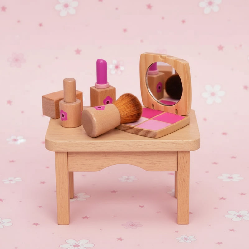 Wooden Makeup Play Set – Creative & Role-Play – Wooden Makeup Set
