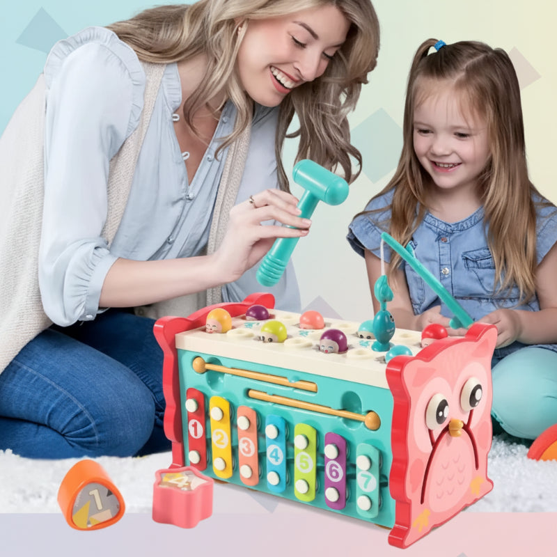 Montessori Hammering Toy – Motor Skills & Learning – 8-in-1 Play Set