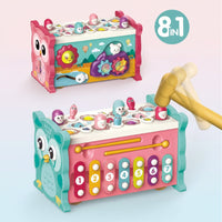 Thumbnail for Montessori Hammering Toy – Motor Skills & Learning – 8-in-1 Play Set
