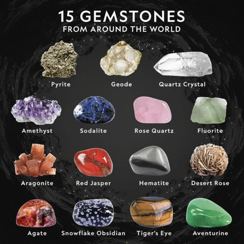 Gemstone Dig Kit – Discover & Learn – Crystal Digging Kit