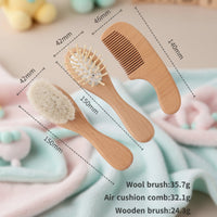 Thumbnail for Personalized Hairbrush – Soft & Unique – Personalized Baby Hairbrush Set