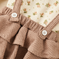 Thumbnail for SweetPea – Baby Girl Outfit with Ruffles and a Floral Print