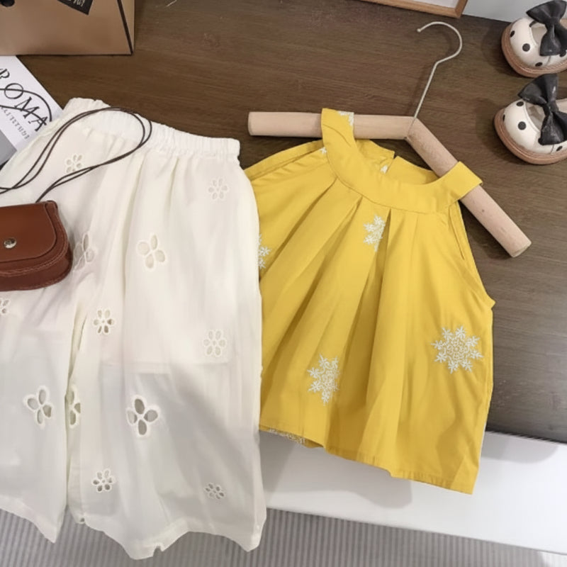 Sleeveless Tops & Pants – Soft & Stylish – Children's Summer Outfit