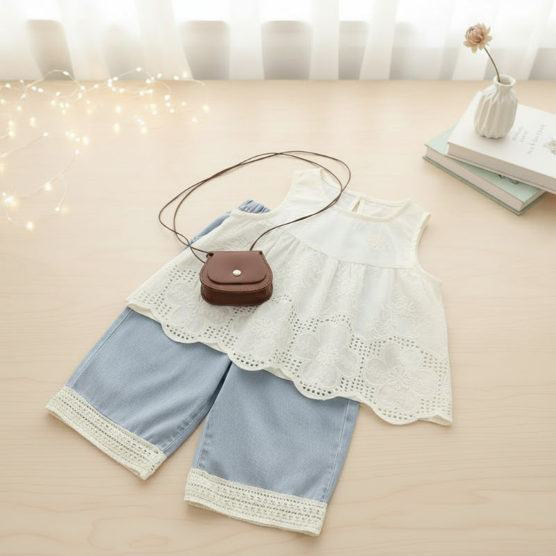 Sleeveless Tops & Pants – Soft & Stylish – Children's Summer Outfit