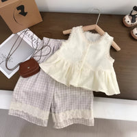 Thumbnail for Sleeveless Tops & Pants – Soft & Stylish – Children's Summer Outfit