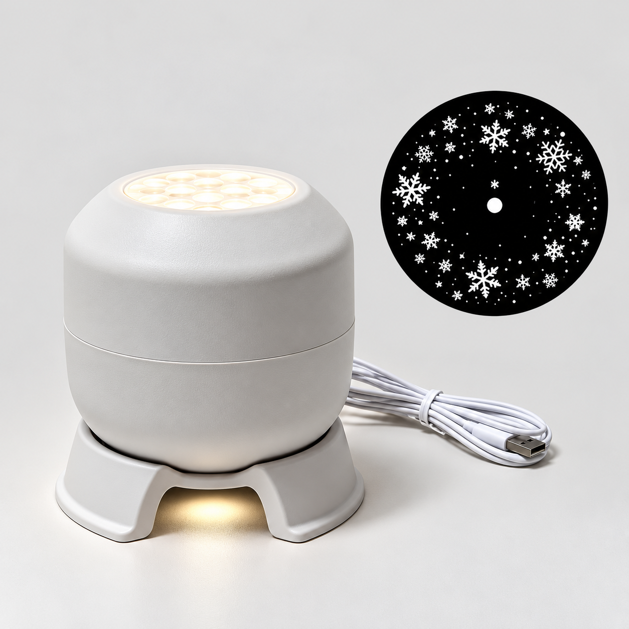 FrostyLight – Magical & Atmospheric – Rotating Projector Lamp (Christmas & Halloween)