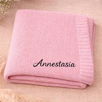 Thumbnail for Personalized Baby Blanket – Soft & Unique – Personalized Embroidered Cotton Blanket