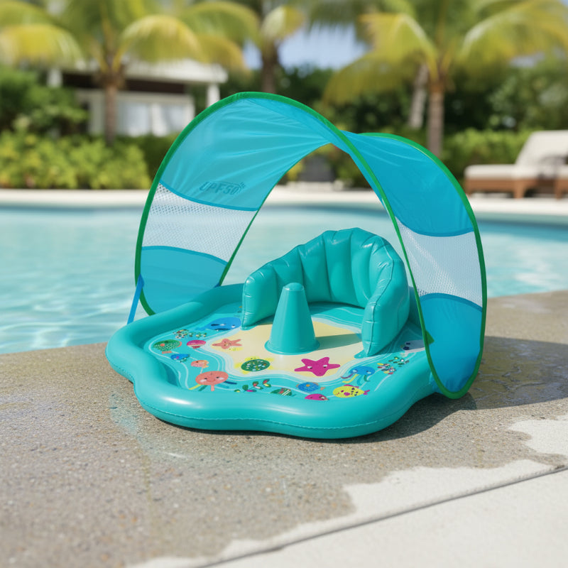 SplashPlay – Safe & Fun – Baby Pool with Sunshade