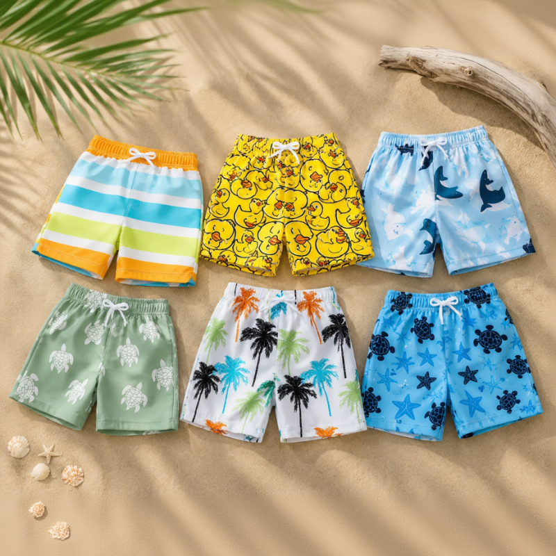 SunnySplash – Lightweight & Comfortable – Boys' Swim Trunks