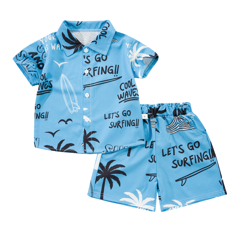 Mini Fashion™ - Fresh & Cheerful - Flowers Boys Set