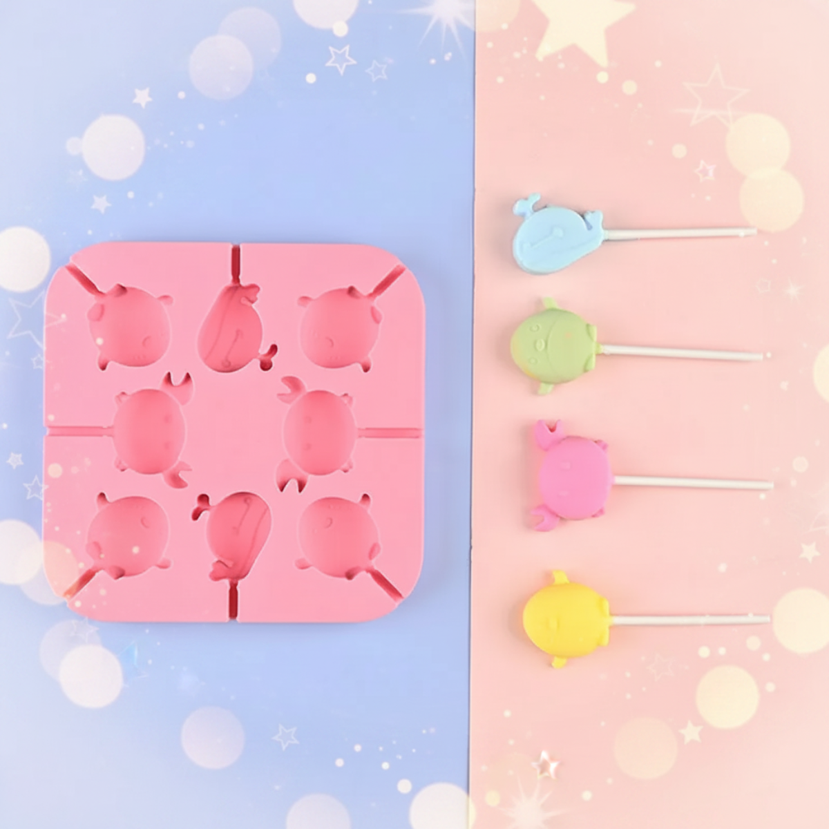 SweetPop – Healthy Treats – Silicone Lollipop Mold Set