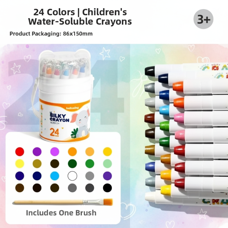 TinyArt – Educational & Safe – Water-Soluble Washable Marker Set