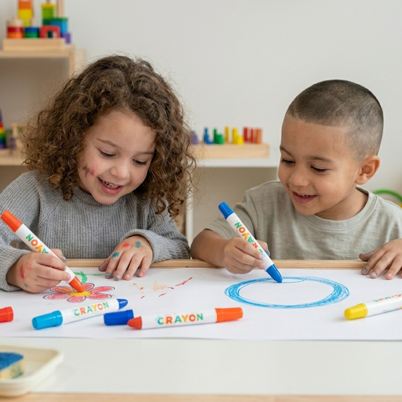 TinyArt – Educational & Safe – Water-Soluble Washable Marker Set